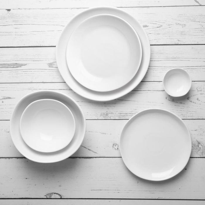 Olympia Chia Plates White 270mm (6 Pack) Olympia
