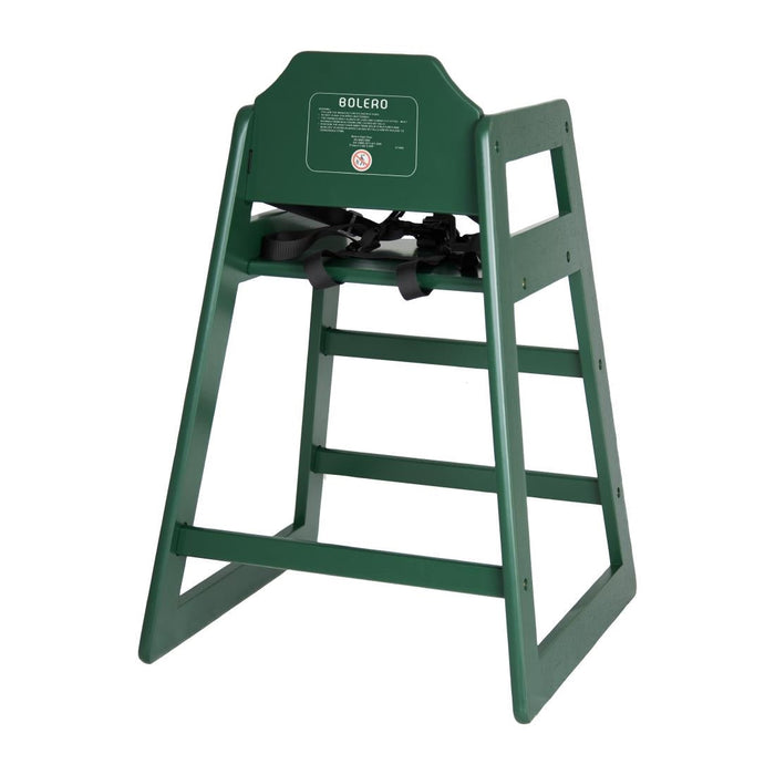 Bolero Wooden Highchair Forest Green Bolero
