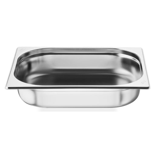 Nisbets Essentials Stainless Steel 1/2 Gastronorm Tray 65mm (Pack 3) Nisbets Essentials