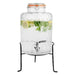 Olympia Geo Glass Clip-Top Drinks Dispenser with Wire Stand 8Ltr Olympia