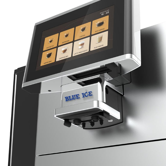 Blue Ice Azzuri Grande N Fully Automatic Bean To Cup Coffee Machine Blue Ice