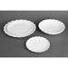 Olympia Bloom Scalloped Plates White 175mm (6 Pack) Olympia