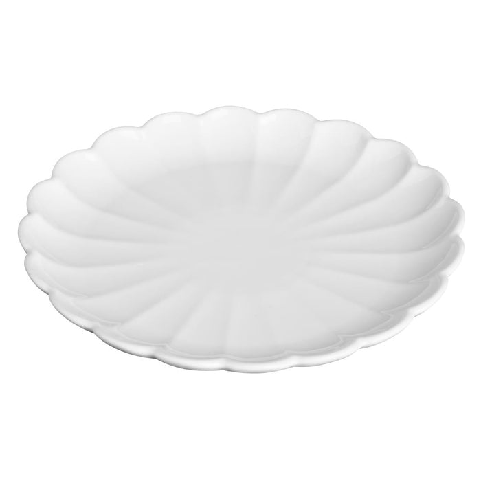 Olympia Bloom Scalloped Plates White 226mm (6 Pack) Olympia