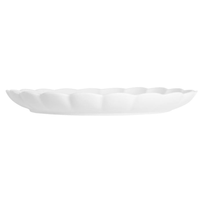 Olympia Bloom Scalloped Plates White 226mm (6 Pack) Olympia