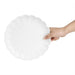 Olympia Bloom Scalloped Plates White 226mm (6 Pack) Olympia