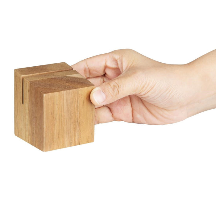 Olympia Wooden Menu Holder and Riser Olympia