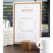 Olympia Wooden Menu Holder and Riser Olympia