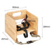 Bolero Booster Seat Natural Wood Bolero