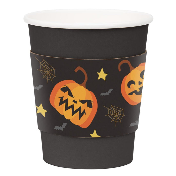 Fiesta Recyclable Halloween Cup Sleeves for 8oz Hot Cups (100 Pack) Fiesta Recyclable
