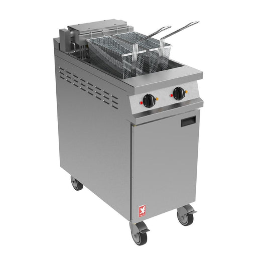 Electric. On castors. Capacity: 2x10Ltr. Output: 25kg/hr per tank