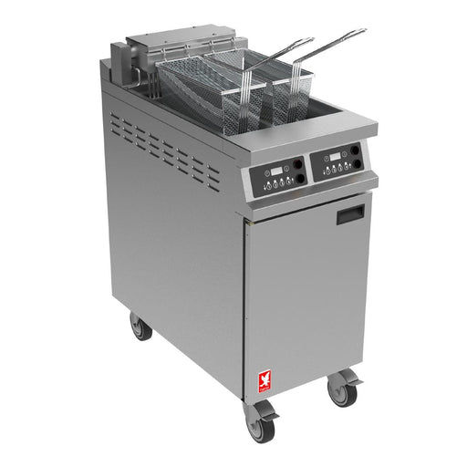 Electric. On castors. Capacity: 2x10Ltr. Output: 25kg/hr per tank