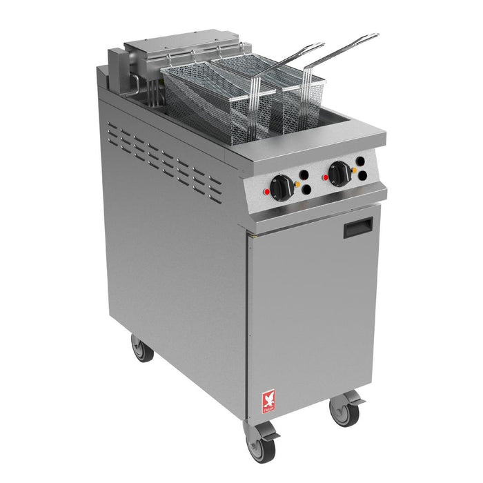 Electric. On castors. Capacity: 2x10Ltr. Output: 25kg/hr per tank