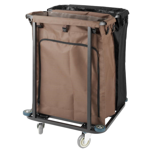 Jantex 2 Compartment Linen Trolley 2x100Ltr Jantex