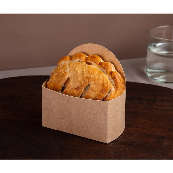 Notpla Compostable Takeaway Pie Sleeves - Kraft (660 Pack) Notpla