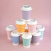 Vegware Feel Good Double Wall Pastel Hot Cups 12oz (500 Pack) Vegware