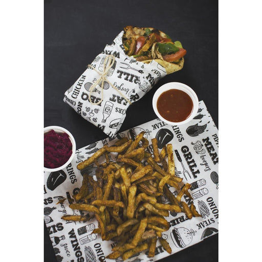 Vegware Greaseproof Sheets Grill 400x300mm (1000 Pack) Vegware