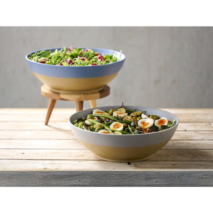 Churchill Emerge Melamine Oslo Blue Deep Serving Bowls 285mm (4 Pack) Churchill