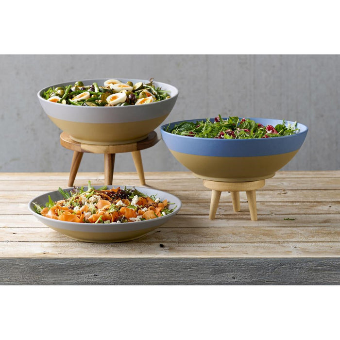 Churchill Emerge Melamine Oslo Blue Deep Serving Bowls 285mm (4 Pack) Churchill