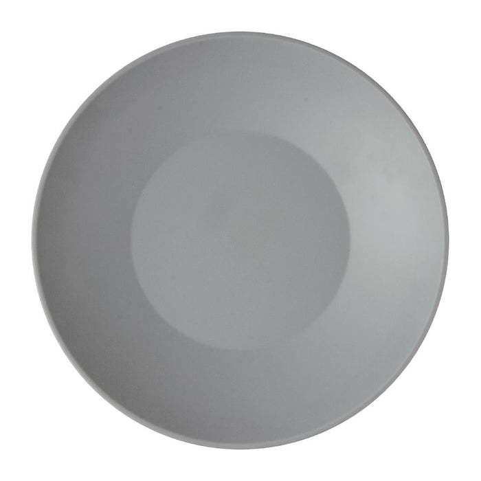Churchill Emerge Melamine Seattle Grey Shallow Serving Bowls 360mm (2 Pack) Churchill
