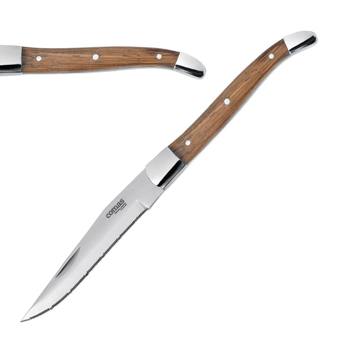 Comas Alps Pakka Wood Steak Knives (6 Pack) Comas