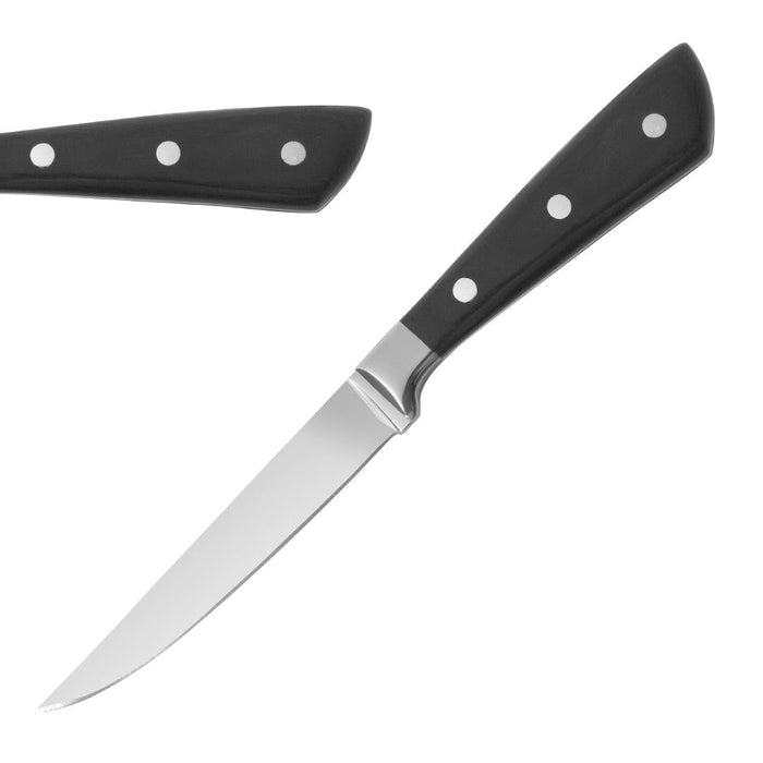 Comas Montblanc Black Acrylic Steak Knives (6 Pack) Comas