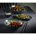 Churchill Envisage Cascade Sapphire Blue Natural Oblong Plates 260x150mm (6 Pack) Churchill Super Vitrified