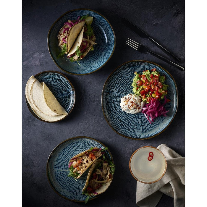 Churchill Envisage Cascade Sapphire Blue Natural Plates 215mm (6 Pack) Churchill Super Vitrified