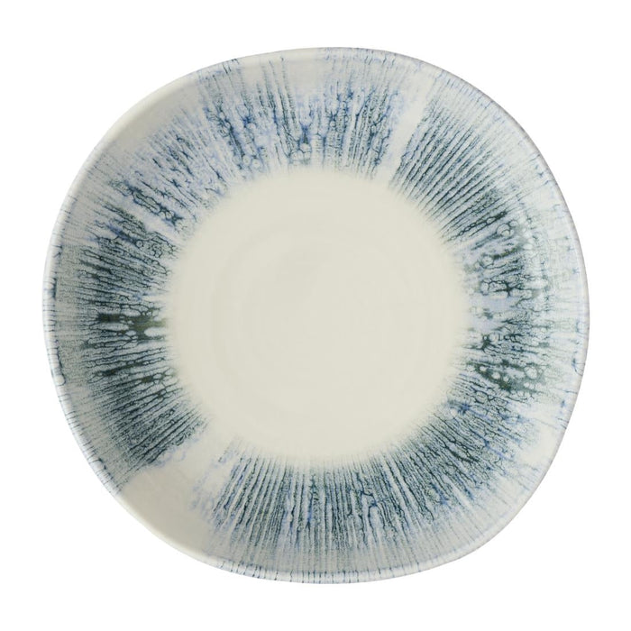 Churchill Lyra Blue Organic Walled Bowls 230mm (6 Pack) Churchill Super Vitrified