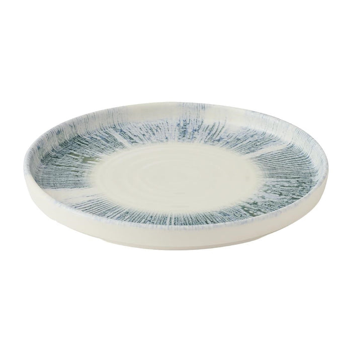 Churchill Lyra Blue Walled Plates 210mm (6 Pack) Churchill Super Vitrified