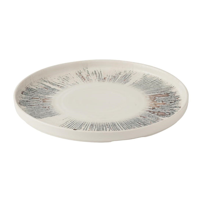Churchill Lyra Pink Walled Plates 260mm (6 Pack) Churchill Super Vitrified
