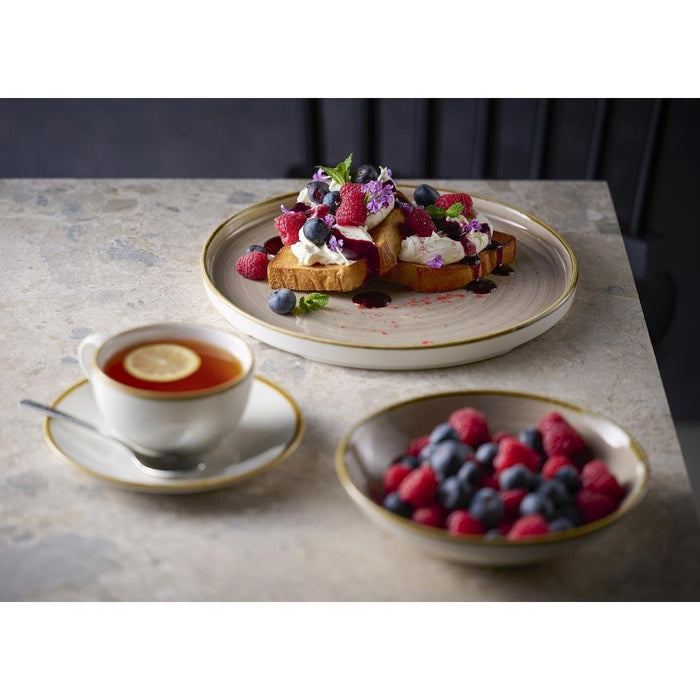 Churchill Stonecast Truffle Chef's Oblong Plates 352x187mm (6 Pack) Churchill Super Vitrified