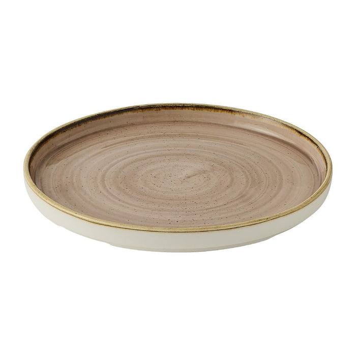 Churchill Stonecast Truffle Walled Plates 210mm (6 Pack) Churchill Super Vitrified