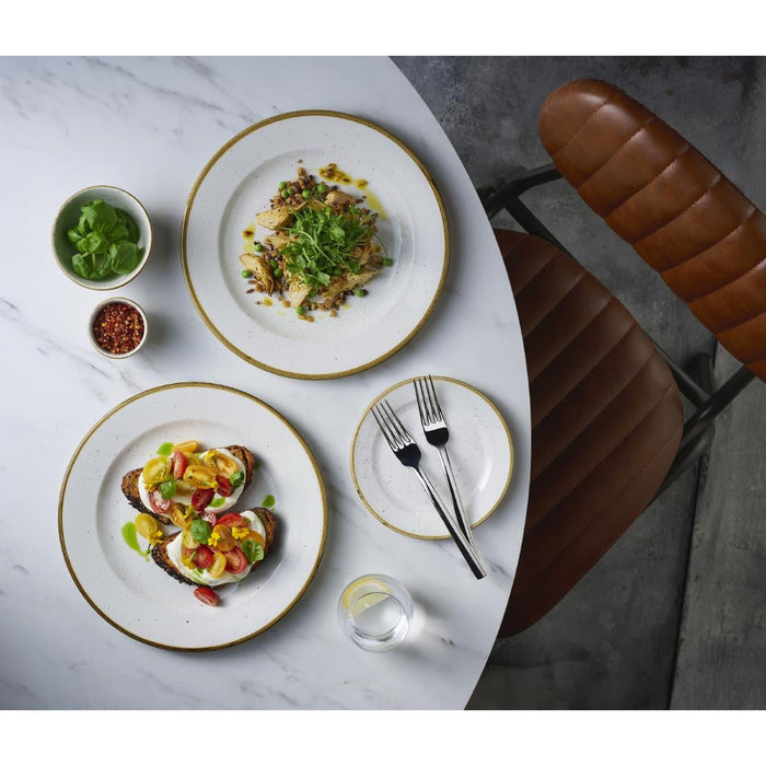 Churchill Stonecast Barley White Profile Plates 260mm (12 Pack) Churchill Super Vitrified