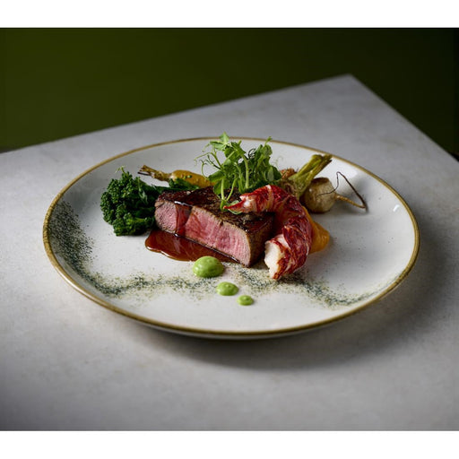 Churchill Stonecast Spice Barley White Coupe Plates 260mm (12 Pack) Churchill Super Vitrified