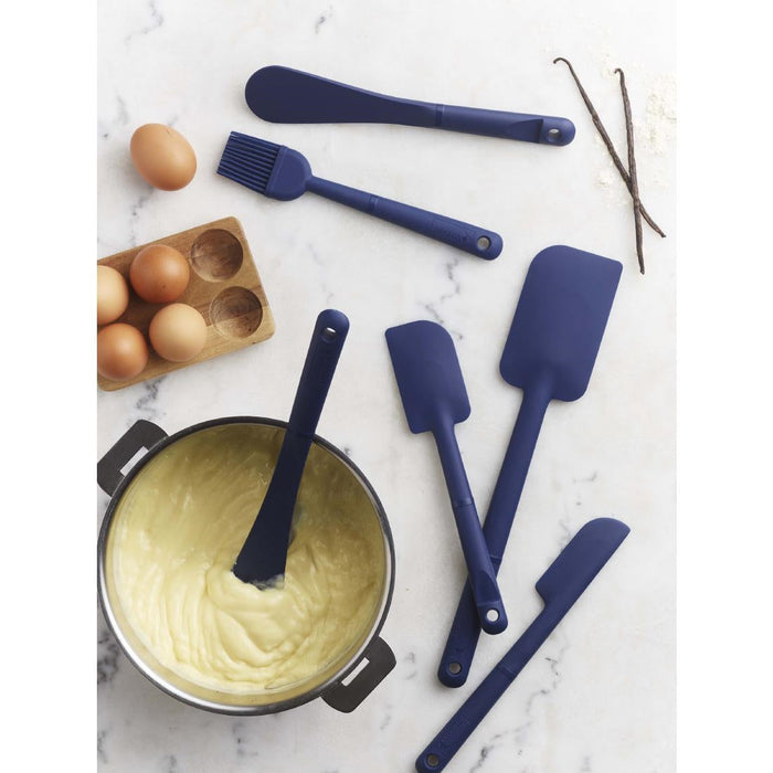 Deglon Stop Glisse Half Maryse Blue Heat Resistant Spatula 250mm Deglon Sabatier