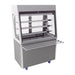 Capacity: 3x 1/1 GN. With lockable roller shutter & drop down round tube trayslide
