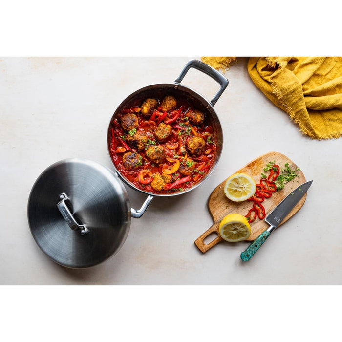 Samuel Groves Urban St/St Tri-Ply Chefs Pan with Domed Lid 30cm Samuel Groves