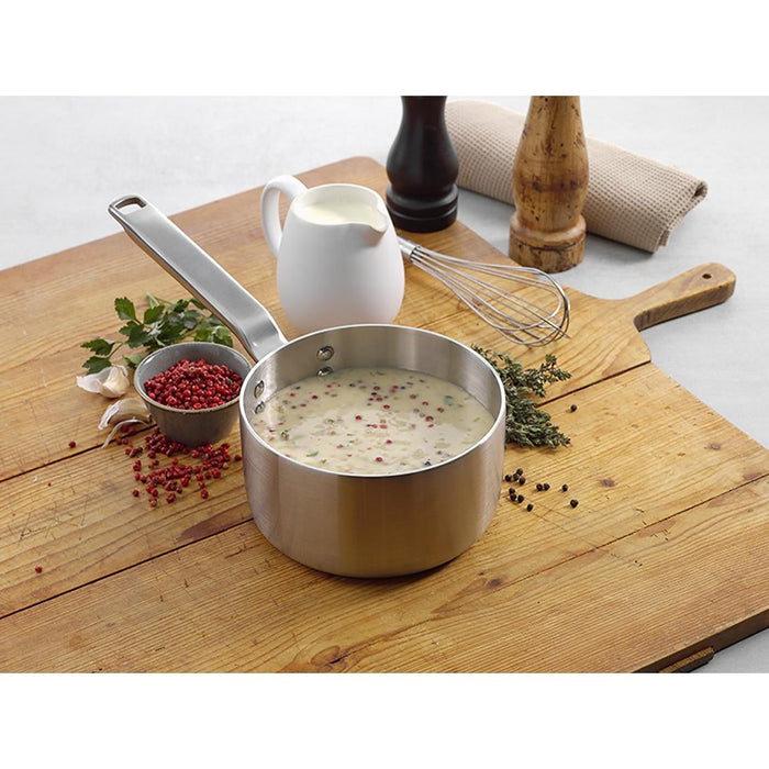 Samuel Groves Stainless Steel Saucepan and Glass Lid 18cm Samuel Groves