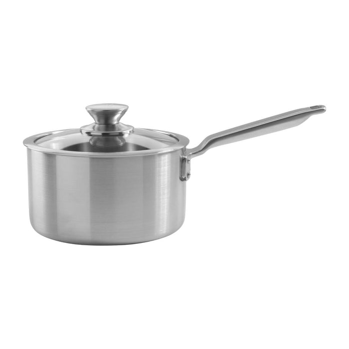 Samuel Groves Stainless Steel Saucepan and Glass Lid 18cm Samuel Groves