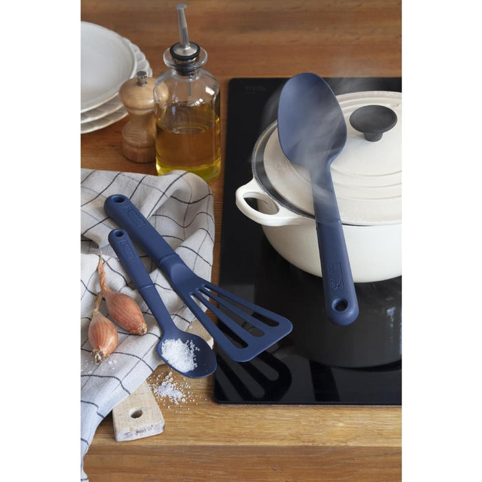 Deglon Blue Flexible Slotted Spatula 280mm Deglon Sabatier