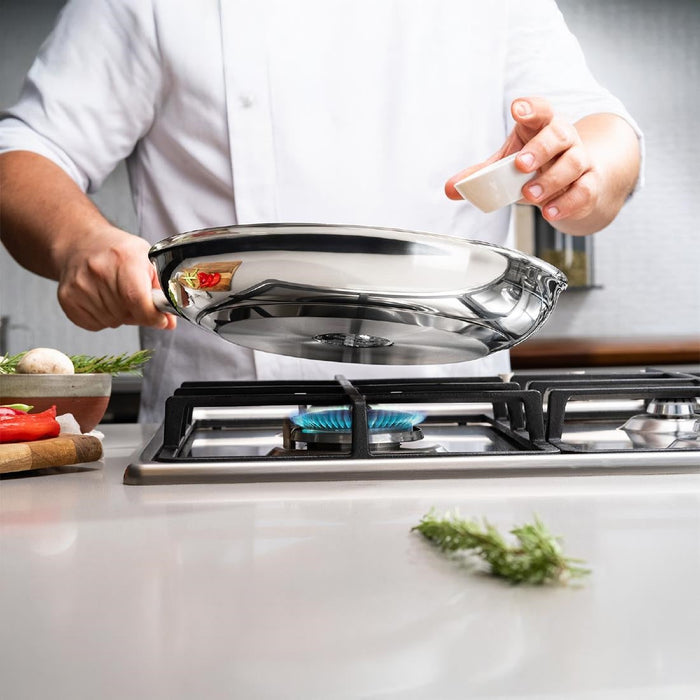 Tramontina Stainless Steel Triple Base Frying Pan 20cm Tramontina