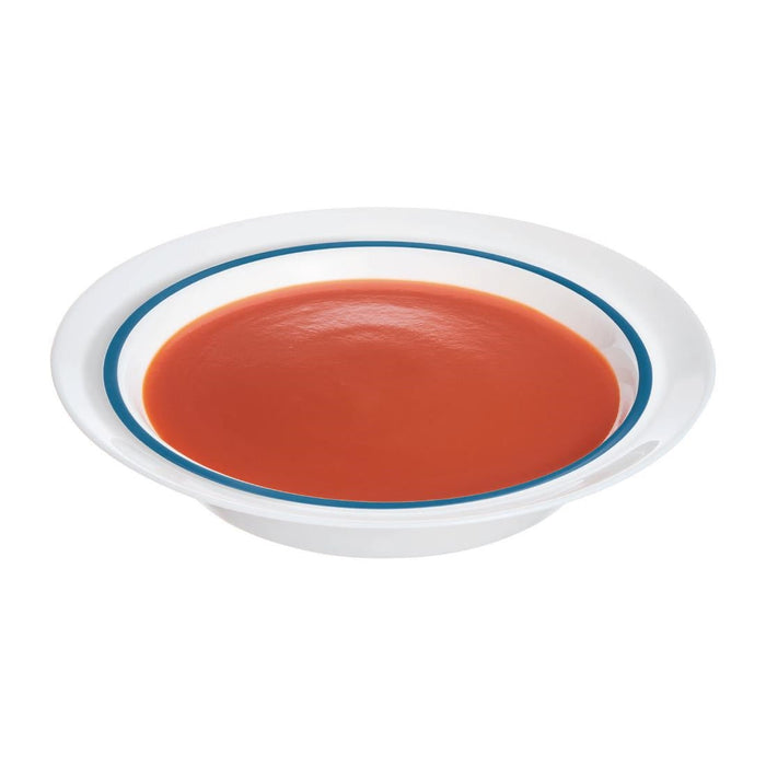 Autonomy Soup Dishes Blue Border 230mm (12 Pack) Arcoroc