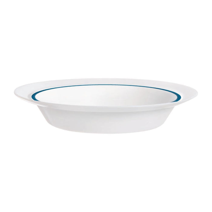 Autonomy Soup Dishes Blue Border 230mm (12 Pack) Arcoroc