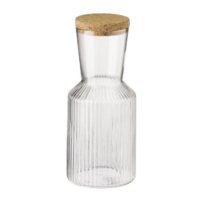 195(H)x90(Ø)mm. Material: Glass. Cork Lid