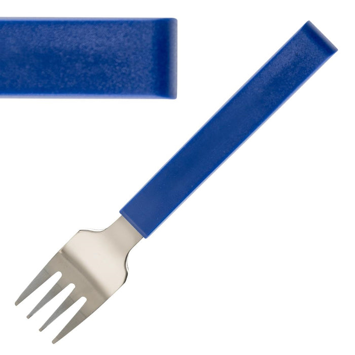 180(L)mm. 18/10 Stainless Steel. Blue Polypropylene Handles