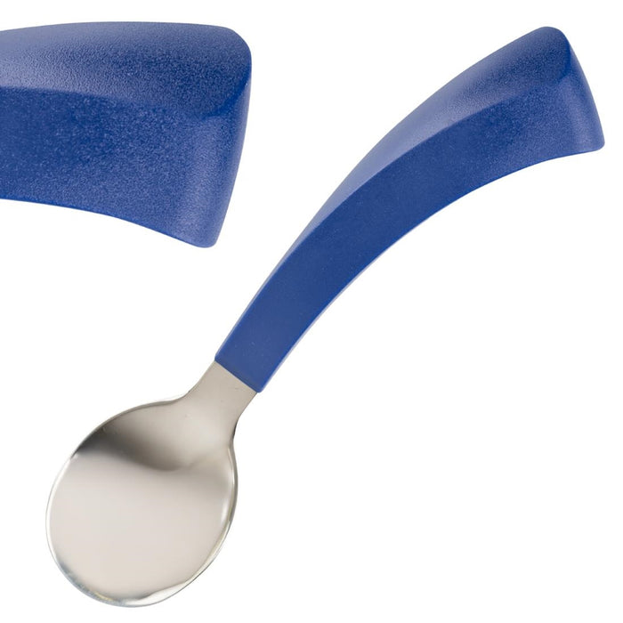 185(L)mm. 18/10 Stainless Steel. Blue Polypropylene Handles