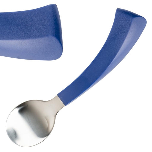 185(L)mm. 18/10 Stainless Steel. Blue Polypropylene Handles