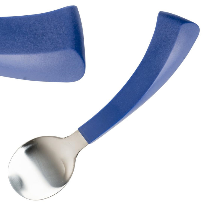 185(L)mm. 18/10 Stainless Steel. Blue Polypropylene Handles