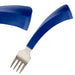 185(L)mm. 18/10 Stainless Steel. Blue Polypropylene Handles