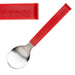181(L)mm. 18/10 Stainless Steel. Red Polypropylene Handles
